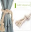 4-piece Natural Cotton Curtain Tiebacks Decorative Rope Holdbacks Carousel 2