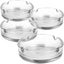 4pcs-clear Glass Round Ashtray Carousel 1