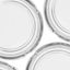 4pcs-clear Glass Round Ashtray Carousel 4