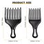 Hair Pick Afro Comb Double Fist Pick Detangle Wig Braid Lift Comb Hair Styling Carousel 4