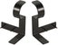 Curtain Single Hook Black Two Piece Set Carousel 1