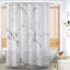 White Marble Bathroom Shower Curtain Sets With 12 Hooksmodern Concise Marble D Carousel 3
