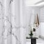 White Marble Bathroom Shower Curtain Sets With 12 Hooksmodern Concise Marble D Carousel 4