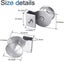 Set Of 4 Stainless Steel Glass Door Handles No Drilling Required Suitable For Carousel 2