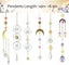 Colorful Crystals Suncatcher Hanging Sun Catcher With Chain Pendant Ornament Cr Carousel 3