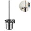 Toilet Bowl Brush Holder Wall Mounted Glass Bathroom Accessory Carousel 1