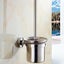 Toilet Bowl Brush Holder Wall Mounted Glass Bathroom Accessory Carousel 3