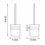 Toilet Bowl Brush Holder Wall Mounted Glass Bathroom Accessory Carousel 5