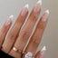 Set Of 24 False Nails Press On Type White/nude Carousel 5