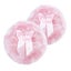 Body Powder Puff Ribbon Pattern Fluffy Puffs 2 Pcs In Pink Carousel 1