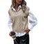 Sweater Vest Women Oversized V Neck Sleeveless Sweaters Womens Cable Knit Tops Carousel 4