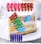 24pcs Rainbow French Nails Luxury Fake Nails Extra Long Press On Nails Coffin Carousel 3