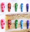 24pcs Rainbow French Nails Luxury Fake Nails Extra Long Press On Nails Coffin Carousel 4