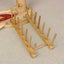 2pcs Bamboo Plate Drying Rack Dish Drainer Storage Cover Rack Stand Kitchen Ca Carousel 5