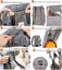 Adjustable Dog Carrier Backpack Gray Transport Bag For Dogs Carousel 4