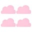 Placemat Cloud Table Set Child-friendly Design And Subtle Color Pad Bpa-free L Carousel 1