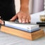 1000/6000 Sharpening Stone + Angle Fixer + Bamboo Base + Correction Stone Carousel 3