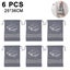 6 Pcs Non-woven Fabric Dustproof Shoe Bags With Drawstring For Travel Waterpro Carousel 1