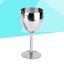 Glass Goblet Metal Wine Tumbler Insulated Champagne Flute Stainless Steel Stem Carousel 4