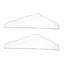 2pcs Acrylic Triangular Seam Mirror Cabinet Layer Partition For Storage Bathro Carousel 1