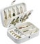 Travel Jewelry Box - Pu Leather Small Jewelry Organizer For Women Girls Carousel 1