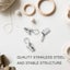 30 Pcs Stainless Steel Small Curtain Clips With Hook Heavy-duty Hanging Clamps Carousel 3