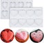8 Pcs Diamond Heart Love Shape Silicone Cake Mold Silicone Cupcake Mold Oven S Carousel 1