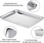 Set Of 2 Stainless Steel Baking Trays Non-toxic Mirror-smooth Rust-free Oven T Carousel 3