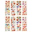 16 Sheets Disposable Valentine's Day Stickers Party Body Art Tattoos Carousel 1