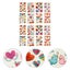 16 Sheets Disposable Valentine's Day Stickers Party Body Art Tattoos Carousel 3