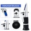 Portable Beer Wort Refractometer With ATC SG 1.000-1.130 Brix Carousel 7