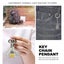 4pcs Shiny Pineapple Key Chains Bag Keys Hanging Pendant Decorative Keychain Carousel 3