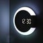 Led Wall Clock With Remote Control Modern Digital Clock White Carousel 1
