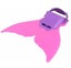 1pcs Training Swim Fins Mermaid Fins For Kids Swimmingpink Carousel 3