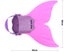 1pcs Training Swim Fins Mermaid Fins For Kids Swimmingpink Carousel 4