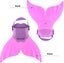 1pcs Training Swim Fins Mermaid Fins For Kids Swimmingpink Carousel 5