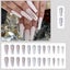 Coffin Acrylic Press On Nails Long Fake Nails Tips For Women And Girls Carousel 4