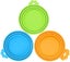 3 Pack Pet Food Can Covers Lids Universal Bpa Free & Dishwasher Safe/silicone Carousel 1