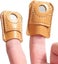 4 Pieces Thimble Finger Protector Coin Leather Thimble Finger Protector For Se Carousel 3