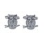1 Pair Men's Owl Cufflinks French Male Cuff Decor Copper Cuff Button silver Carousel 1