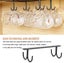 6-pack Rustic Mug Holder Rack Under Cabinet Cup Organizer With Hooks Carousel 4