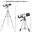Astronomical Telescope High Tripod Lunar Mirror HD Viewing Refractor Telescopes Carousel 4