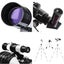 Astronomical Telescope High Tripod Lunar Mirror HD Viewing Refractor Telescopes Carousel 9