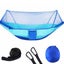 2 Person Hammock With Mosquito Net For Camping Tent Hanging Bed Travel Blue Carousel 1
