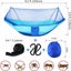 2 Person Hammock With Mosquito Net For Camping Tent Hanging Bed Travel Blue Carousel 5