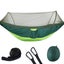2 Person Hammock With Mosquito Net For Camping Tent Hanging Bed Travel Green Carousel 1