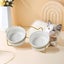 Cat Bowls Puppy Ceramic Food And Water Bowls Set Indoors Pet Bowls With Stand Carousel 3
