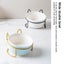 Cat Bowls Puppy Ceramic Food And Water Bowls Set Indoors Pet Bowls With Stand Carousel 4