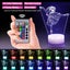 Ballet Girl Night Light 3d Lamp With 16 Colors Changing And Remote Control Carousel 1