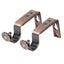 4pcs Wall-mounted Durable Aluminum Alloy 18-22mm Curtain Pole Bracket Drapery Carousel 3